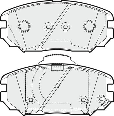 NAPA PBP7951 - Тормозные колодки, дисковые, комплект unicars.by