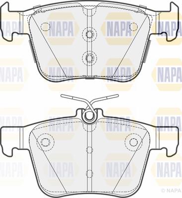 NAPA PBP7440 - Тормозные колодки, дисковые, комплект unicars.by