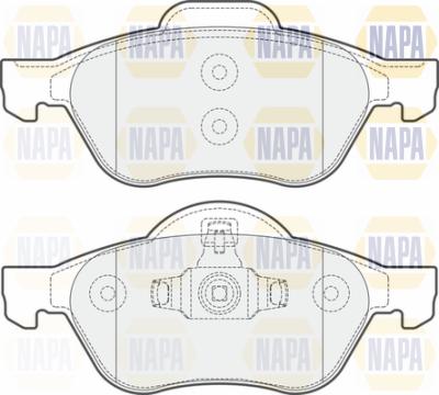 NAPA PBP7447 - Тормозные колодки, дисковые, комплект unicars.by