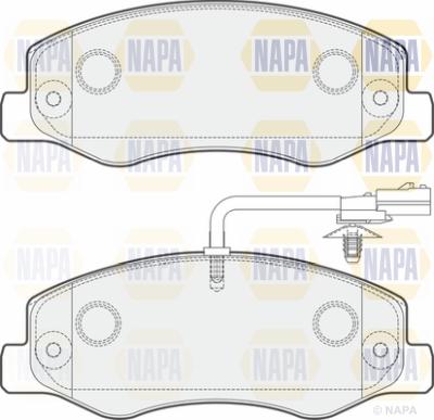 NAPA PBP7481 - Тормозные колодки, дисковые, комплект unicars.by