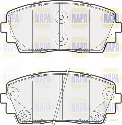 NAPA PBP7533 - Тормозные колодки, дисковые, комплект unicars.by