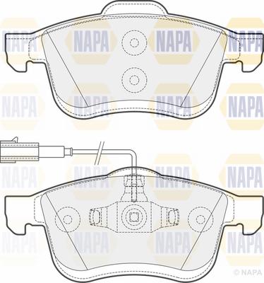 NAPA PBP7695 - Тормозные колодки, дисковые, комплект unicars.by