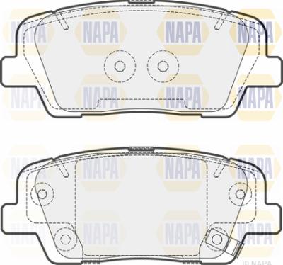 NAPA PBP7692 - Тормозные колодки, дисковые, комплект unicars.by