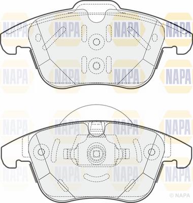 NAPA PBP7646 - Тормозные колодки, дисковые, комплект unicars.by