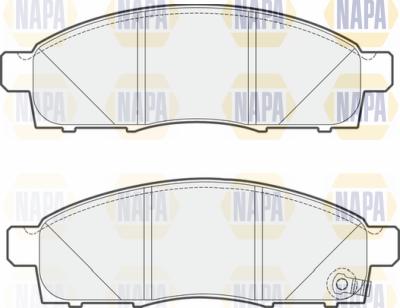 NAPA PBP7615 - Тормозные колодки, дисковые, комплект unicars.by