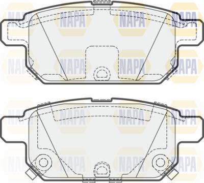 NAPA PBP7617 - Тормозные колодки, дисковые, комплект unicars.by