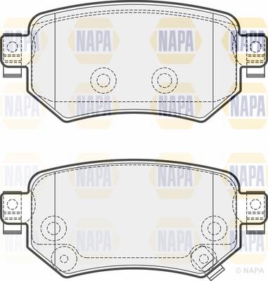 NAPA PBP7632 - Тормозные колодки, дисковые, комплект unicars.by