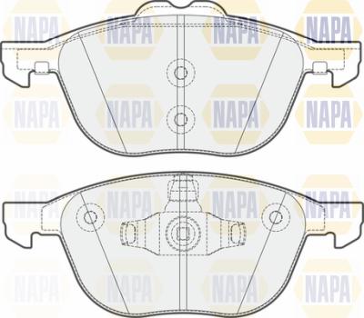 NAPA PBP7093 - Тормозные колодки, дисковые, комплект unicars.by