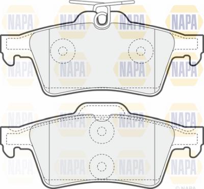 NAPA PBP7041 - Тормозные колодки, дисковые, комплект unicars.by