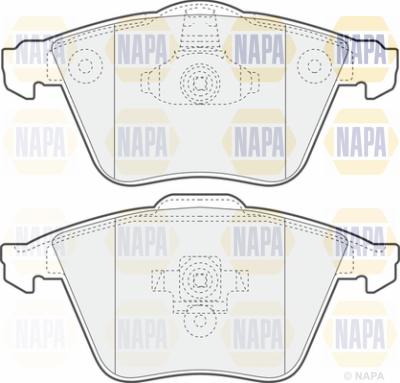 NAPA PBP7059 - Тормозные колодки, дисковые, комплект unicars.by