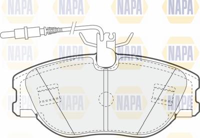 NAPA PBP7002 - Тормозные колодки, дисковые, комплект unicars.by