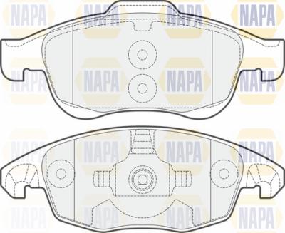 NAPA PBP7032 - Тормозные колодки, дисковые, комплект unicars.by