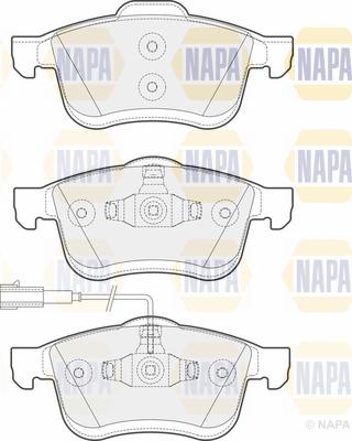 NAPA PBP7192 - Тормозные колодки, дисковые, комплект unicars.by