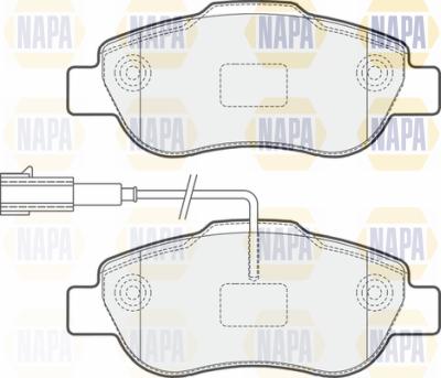 NAPA PBP7187 - Тормозные колодки, дисковые, комплект unicars.by