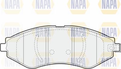 NAPA PBP7126 - Тормозные колодки, дисковые, комплект unicars.by