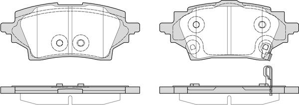 NAPA PBP7803 - Тормозные колодки, дисковые, комплект unicars.by