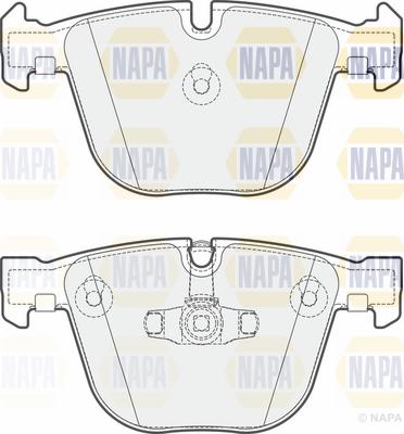 NAPA PBP7356 - Тормозные колодки, дисковые, комплект unicars.by