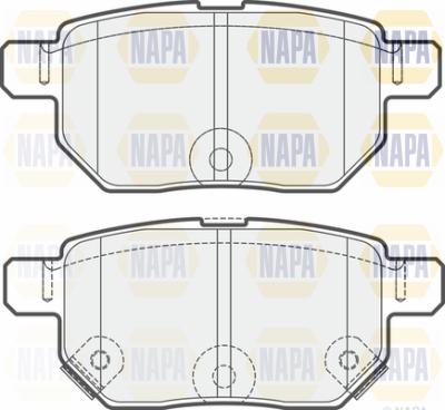 NAPA PBP7255 - Тормозные колодки, дисковые, комплект unicars.by