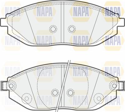 NAPA PBP7208 - Тормозные колодки, дисковые, комплект unicars.by