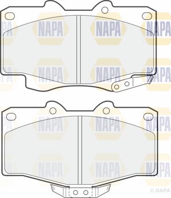 NAPA PBP7234 - Тормозные колодки, дисковые, комплект unicars.by