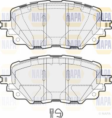 NAPA PBP7701 - Тормозные колодки, дисковые, комплект unicars.by