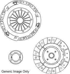 NATIONAL CK10225 - Комплект сцепления unicars.by