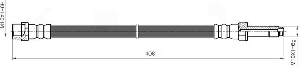 NATIONAL NBH6054 - Тормозной шланг unicars.by