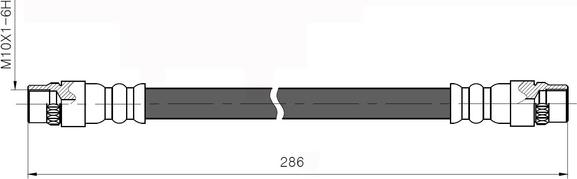 National NBH6011 - Тормозной шланг unicars.by