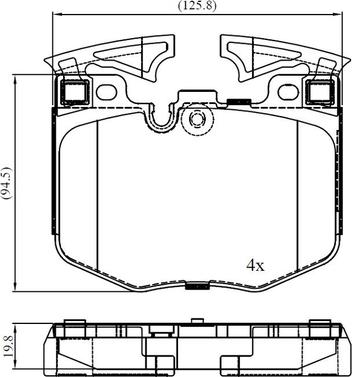 BMW 6889572 - Тормозные колодки, дисковые, комплект unicars.by