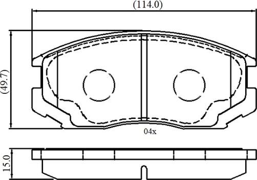 BOSCH 0 986 AB2 560 - Тормозные колодки, дисковые, комплект unicars.by