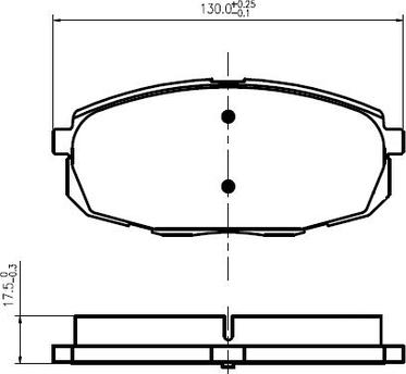 Hyundai 58101-J9A50  oe - Тормозные колодки, дисковые, комплект unicars.by