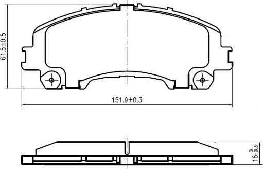 National NP2992 - Тормозные колодки, дисковые, комплект unicars.by