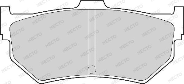 Necto FD900A - Тормозные колодки, дисковые, комплект unicars.by