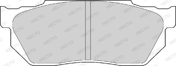 Necto FD902A - Тормозные колодки, дисковые, комплект unicars.by