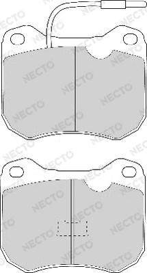 Necto FD4018A - Тормозные колодки, дисковые, комплект unicars.by