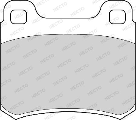 Necto FD4173A - Тормозные колодки, дисковые, комплект unicars.by