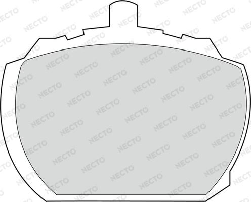 Necto FD571V - Тормозные колодки, дисковые, комплект unicars.by