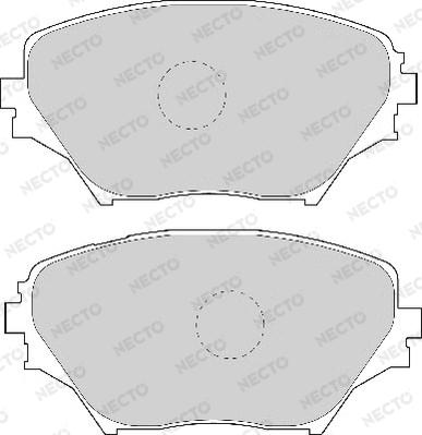 Necto FD6999A - Тормозные колодки, дисковые, комплект unicars.by