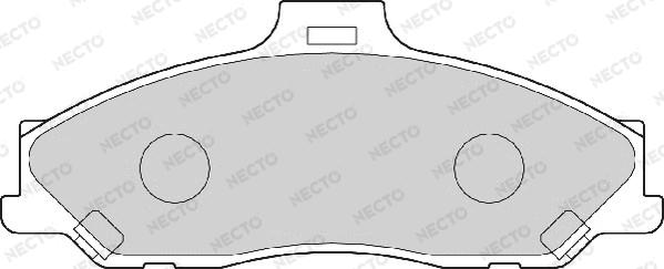 Necto FD6991A - Тормозные колодки, дисковые, комплект unicars.by