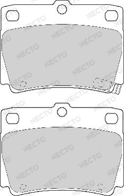 Necto FD6993A - Тормозные колодки, дисковые, комплект unicars.by