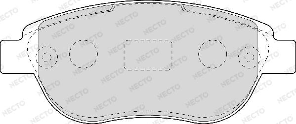 Necto FD6948A - Тормозные колодки, дисковые, комплект unicars.by