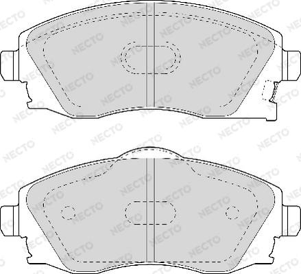 Necto FD6960A - Тормозные колодки, дисковые, комплект unicars.by