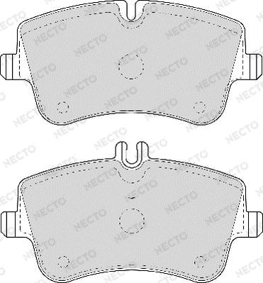 Necto FD6961A - Тормозные колодки, дисковые, комплект unicars.by