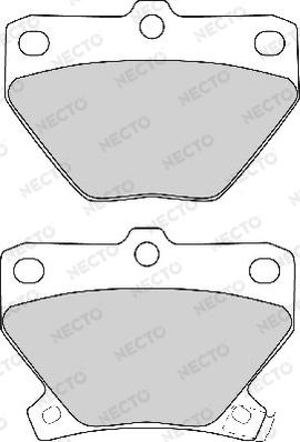 Necto FD6910A - Тормозные колодки, дисковые, комплект unicars.by