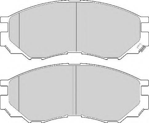 BOSCH BP319 - Тормозные колодки, дисковые, комплект unicars.by