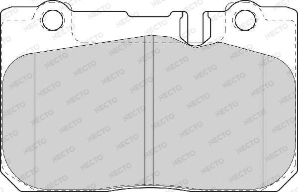 Necto FD6981A - Тормозные колодки, дисковые, комплект unicars.by