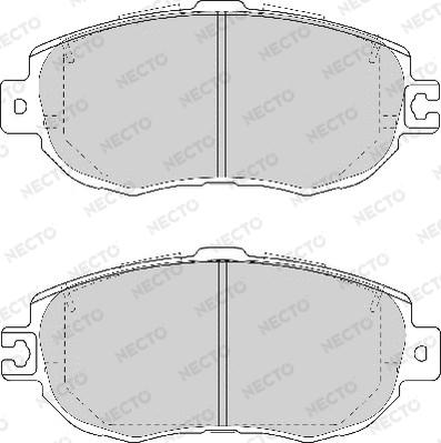 Necto FD6983A - Тормозные колодки, дисковые, комплект unicars.by