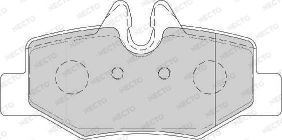 Necto FD6930A - Тормозные колодки, дисковые, комплект unicars.by