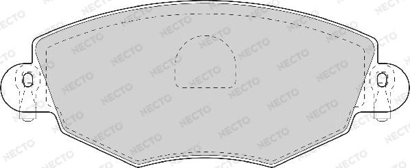 Necto FD6931A - Тормозные колодки, дисковые, комплект unicars.by