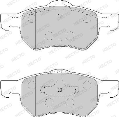 Necto FD6923A - Тормозные колодки, дисковые, комплект unicars.by